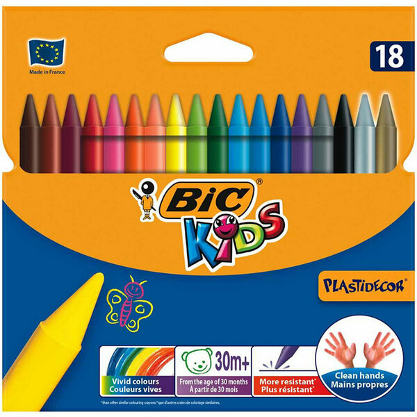 Bic Kids Silinebilir Pastel Boya 18 Renk
