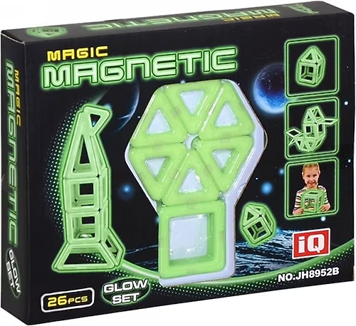 Kızılkaya 26 Parça Manyetik Lego Sihirli Parlayan