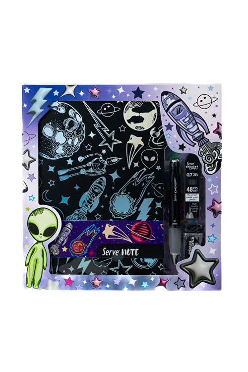 Serve Deep Defter Seti Uzay Serisi Siyah