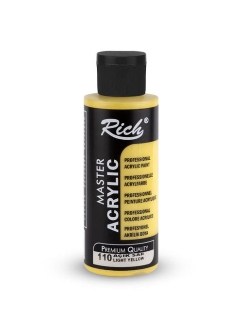 Rich Akrilik Boya 120ml 110 Açık Sarı