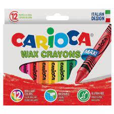 Carioca Waxmaxi Yıkanabilir Yağlı Pastel Boya 12 L