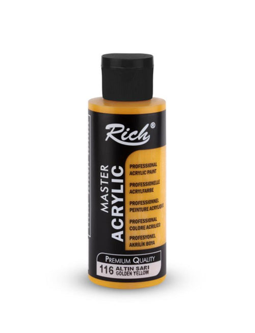 Rich Akrilik Boya 120ml 116 Altın Sarı