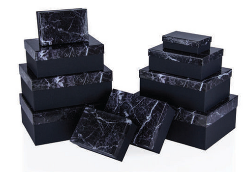 Gıpta Hediye Kutusu Midnight Marble Dikdörtgen-10