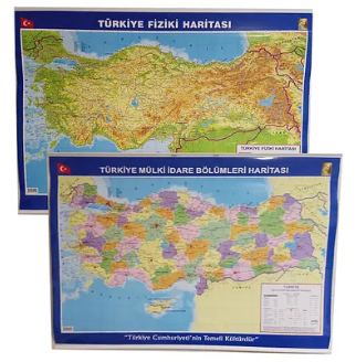 Artı Dünya Siyasi Ve Fiziki Harita 70X100Cm C-209