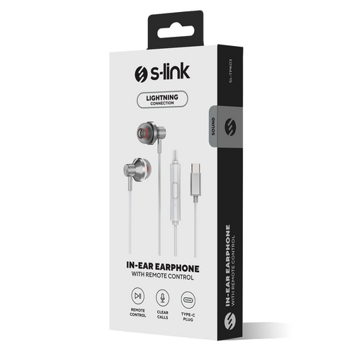 S-link SL-TPK03 TypeC Telefon Uyumlu Metal Beyaz K