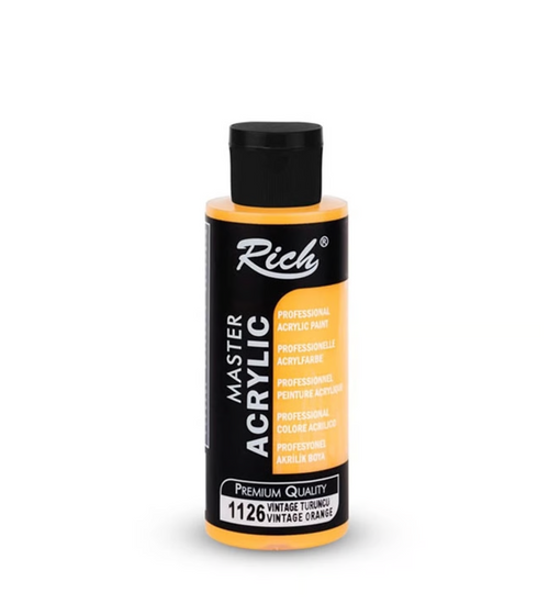 Rich Akrilik Boya 120ml 1126 Vintage Turuncu
