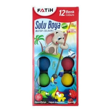 Fatih Jumbo Sulu Boya 12 Renk K-12