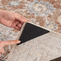 Caxaa Black Rug with Durable Polyurethane Backing
