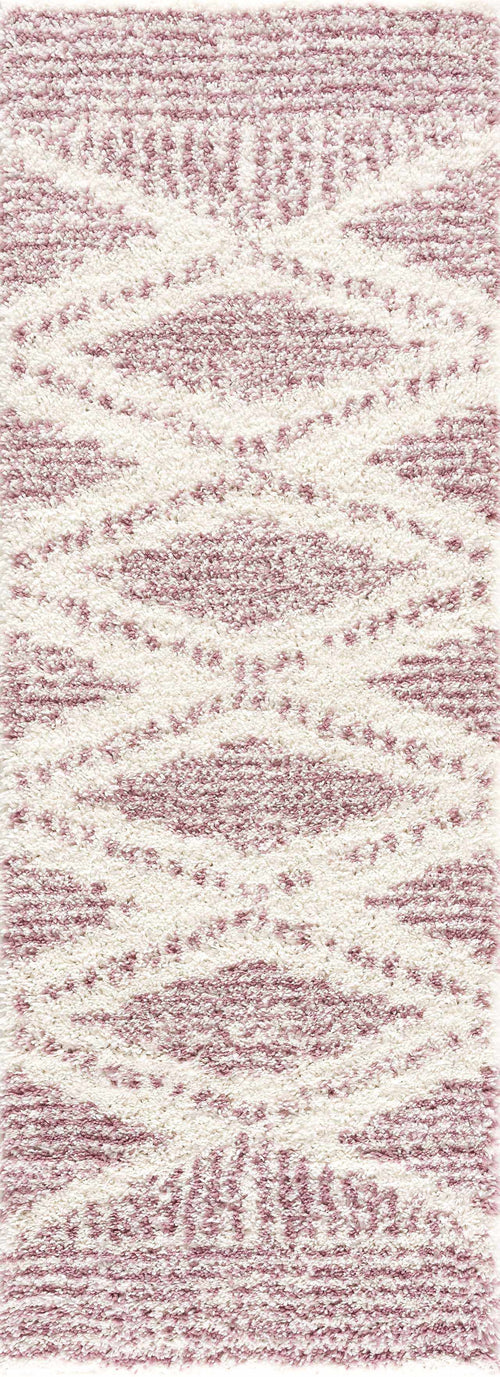 Nodo Pink Diamond Machine Woven Polypropylene Area Rug