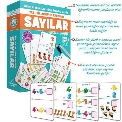 Circle Yaz Sil Sayılar Toplama-Çıkarma Hr014