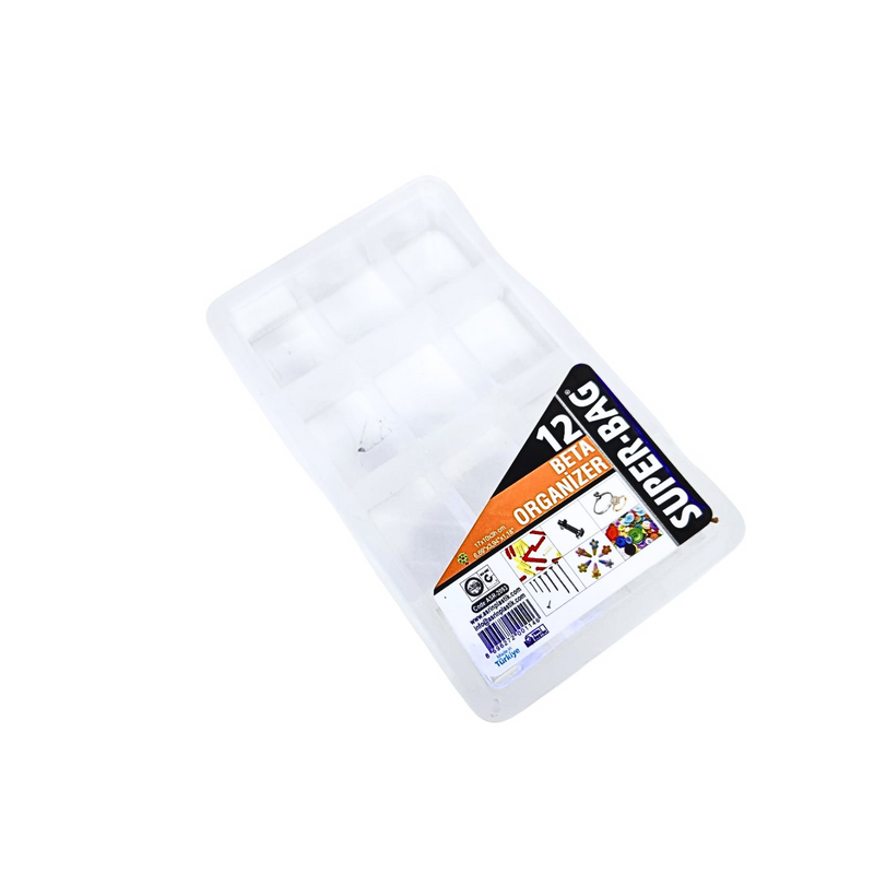 Süper Bag 12 Şeffaf Organizer Çanta 17x10x3