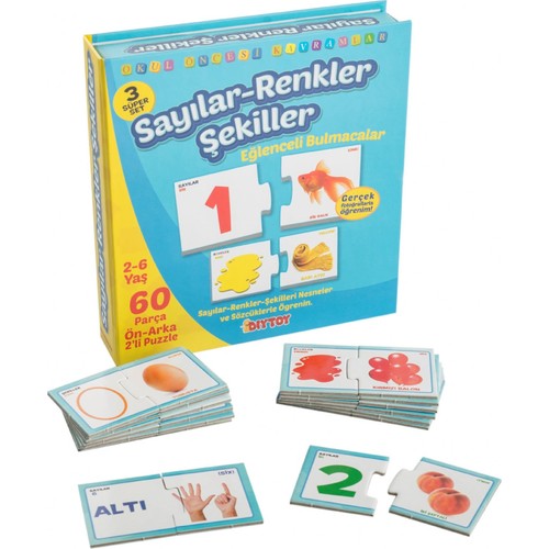 Dıytoy Sayı-Renk-Şekil 2-6 Yaş 60Prç Srş1444