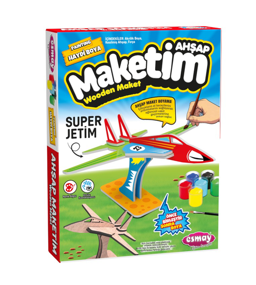 Esmay Ahşap Maket Boyama Süper Jetim 3069