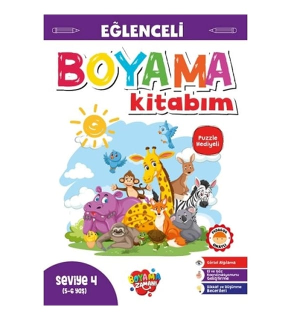Kolon Seviye 4 Eğlenceli Boyama Kitabım 5-6 Yaş