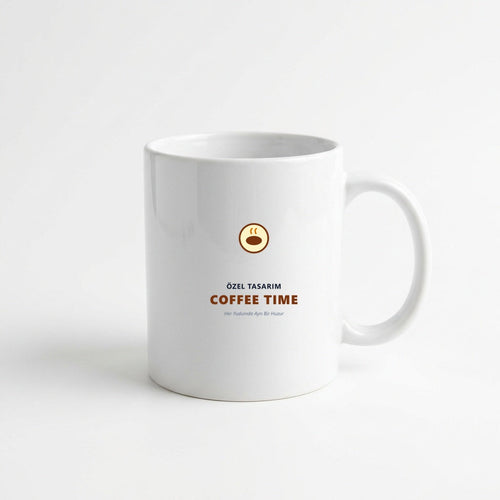 Coffee Time / Kahve Saati Vintage Kafe Porselen Kupa 330 ml