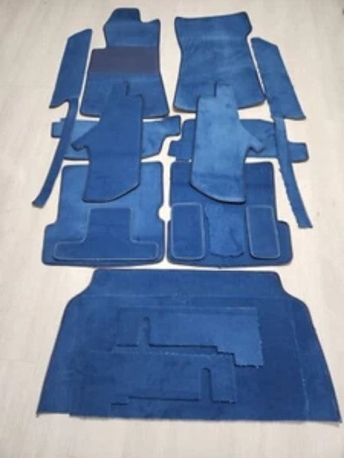 NEW R107 Mercedes Carpet kit for 380SL 450SL 500LS 560SL Dark Blue Loop 18 pcs - Bazarry Auto