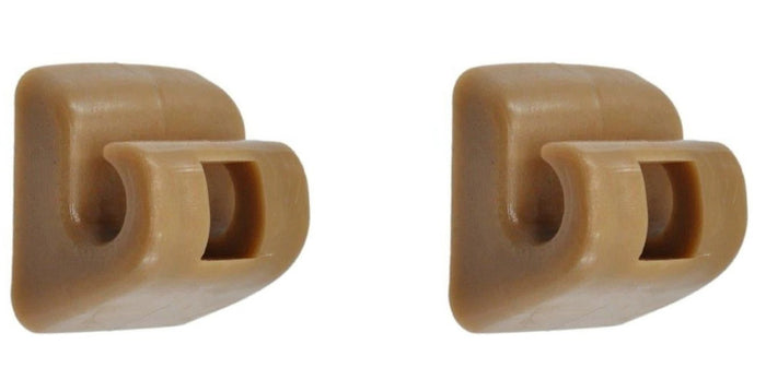 For Mercedes Sun Visor Clips Holders W123 W124 W126 W140 W201 SET OF 2 NEW Brown