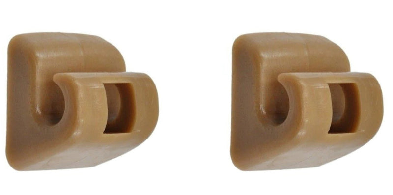 For Mercedes Sun Visor Clips Holders W123 W124 W126 W140 W201 SET OF 2 NEW Brown