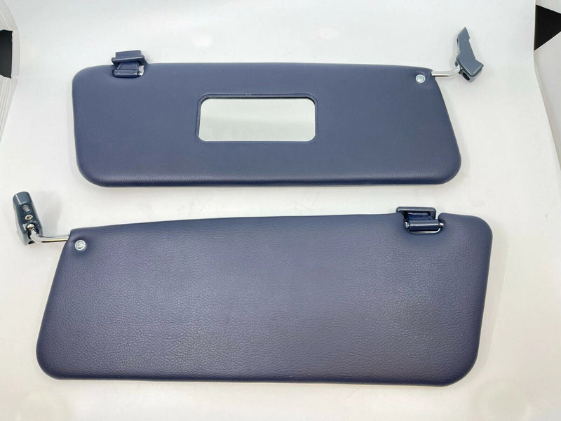 Sunvisor with Metal Bracket Clips Set For Mercedes R107 SL 1971-1989 Dark Blue