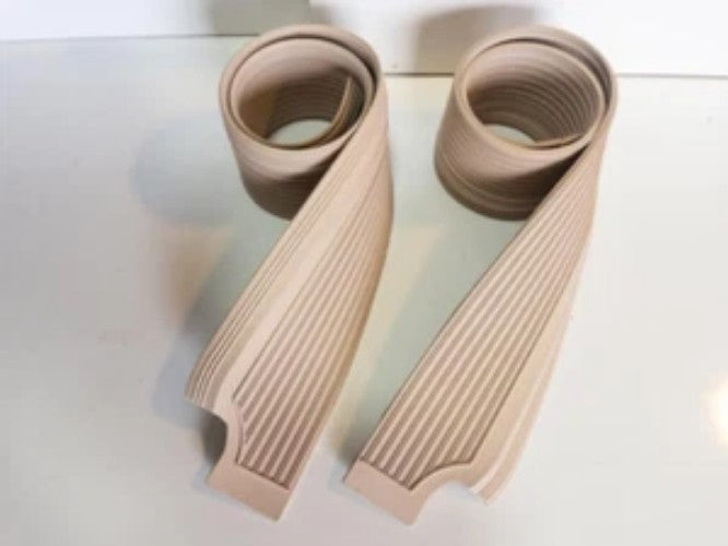 2 pcs Front Doors Sill mat Cover CREAM Color for Mercedes W108 W109 S Class