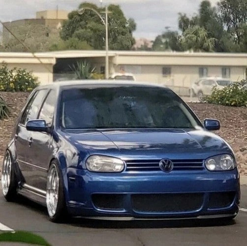 Cupra R Front Bumper Splitter Front Bumper Black For VW Golf MK4 4 IV R32