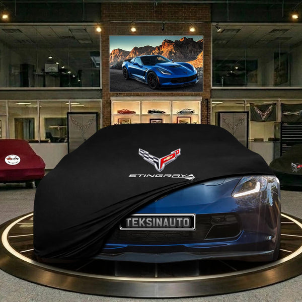 Corvette Indoor Car Cover Cover Custom Fit Car Cover For All Corvette C7 Models - Bazarry Auto