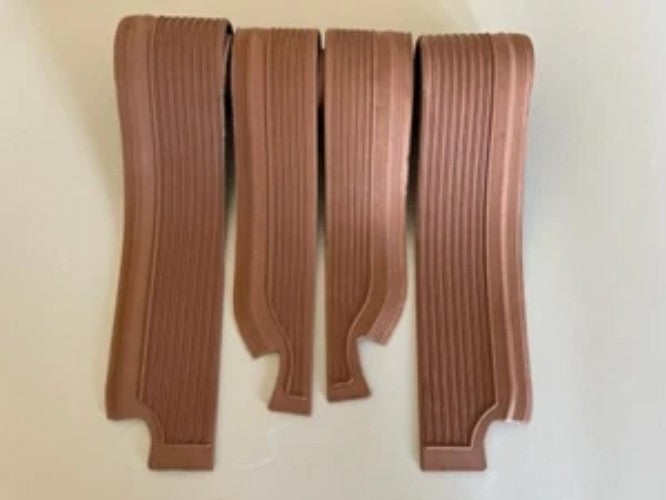 For Door Sill Rubber Mat Cover for Mercedes-Benz W108 W109 BROWN