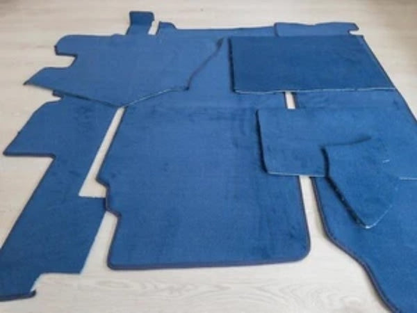MERCEDES R107 Trunk Carpet kit for 380SL 450SL 500LS 560SL LOOP 7pcs BLUE - Bazarry Auto