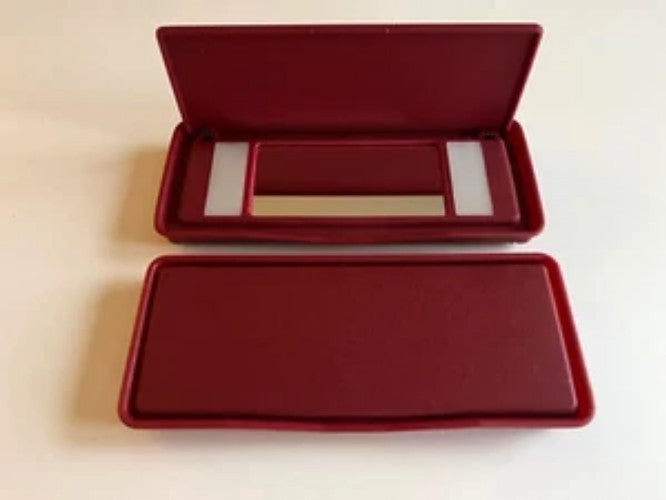 Mercedes Sun Visor Vanity Mirror R107 560SL W123 W126 560SE 560 SEC BURGUNDY