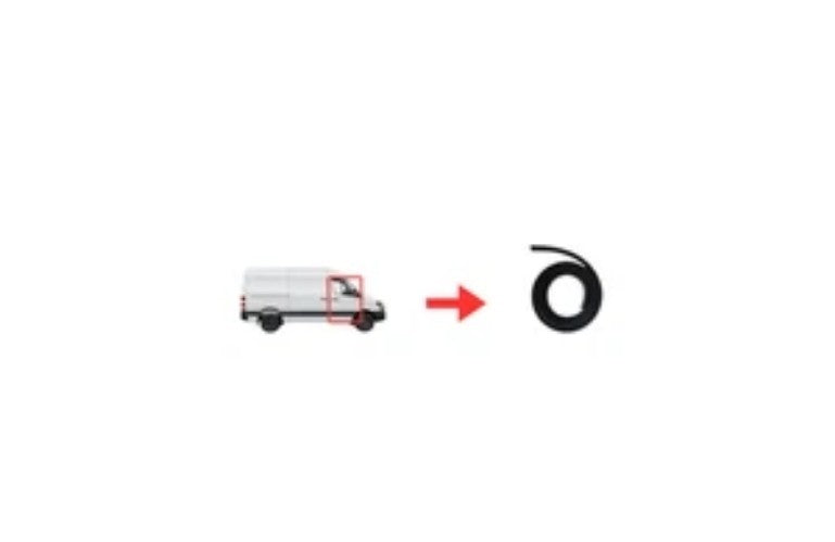 RUBBER FRONT DOOR SEAL GASKET MERCEDES SPRİNTER 14-19 LH-RH