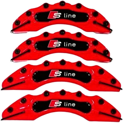4x S Brake Caliper Covers White Disc Front Rear A3 A4 A6 A8 Q3 Q5  Allroad SET