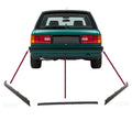 FOR BMW E30 REAR BUMPER TRIM Molding set EURO 87-94 Late plastic 316 318 320 325