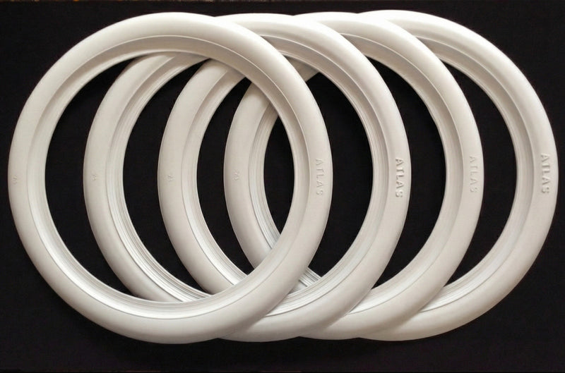 4x  White Wall Tire Insert 16
