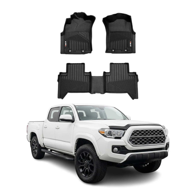 Floor Mats Liner for Toyota Tacoma 2005-2015 Double Cab Heavy Duty Premium