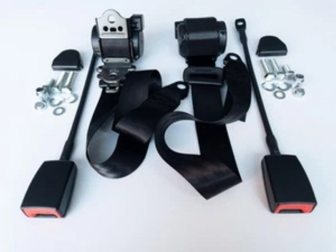 New Automatic 3-point seat belt Mercedes W 110, W 111, W 112, Seatbelt- BLACK