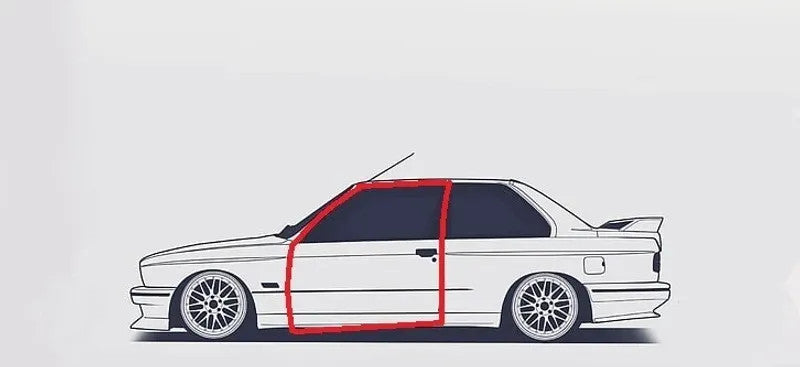Door Seals Weatherstrip Inner DOOR Seal Gaskets for BMW E30 COUPE 3 SERIES 82-93