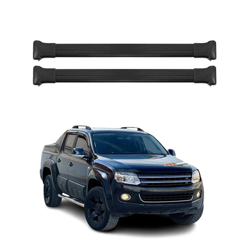Roof Rack Cross Bars Luggage Carrier for VW Amarok 2010-2020 Black 2Pcs