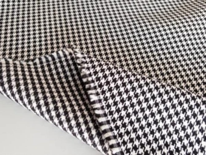 Sitting Embossed Fabric Upholstery Pepita Houndstood for Porsche BLACK-WHİTE