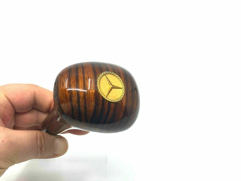 Gold Emblem Zebrano Shift Knob for Mercedes W123 W114 W115 W116 R107