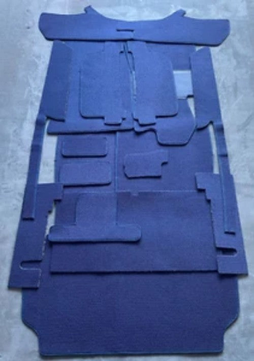 NEW R107 Mercedes Carpet kit for 380SL 450SL 500LS 560SL LOOP BLUE kit 18 pcs