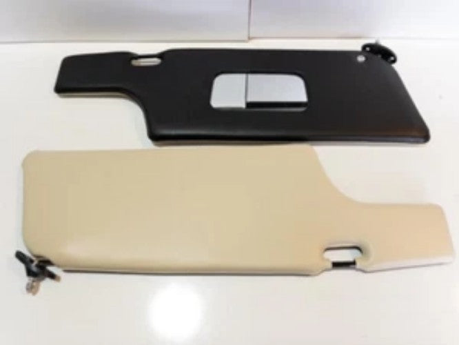 NEW Porsche 911 912 Coupe Sun Visor Complete CREAM - BLACK set New 1969-1989