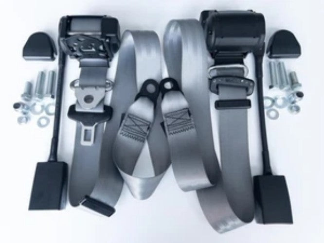 New automatic 3-point seat belt VW Golf 1-3 seat belt VW Golf, - GRAY