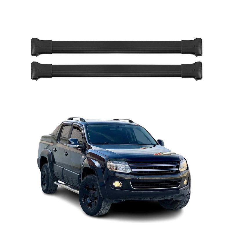 Roof Rack Cross Bars Luggage Carrier for VW Amarok 2010-2020 Black 2Pcs