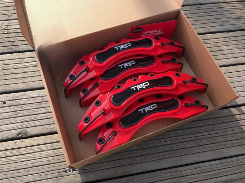 Red Toyota Brake Caliper Covers for Toyota abs made new best looking coversOpens