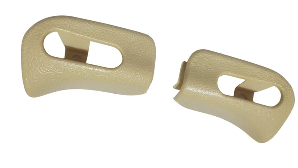 Sun Visor Trim Caps Set for Mercedes R129 SL500 SL600 1994-2001 Shell Cream L&R - Bazarry Auto