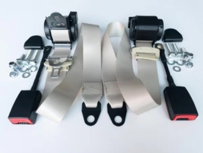 New Automatic 3-point seat belt Mercedes W 113, pagoda Seatbelt- BEİGE