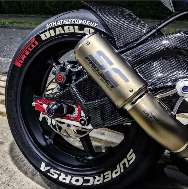 Permanent Tire Lettering Diablo Supercorsa Stickers Decal 0.75