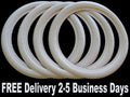 15 inch Tire Side White wall Tire Insert Topper 100% Rubber Tire Ring Set of 4