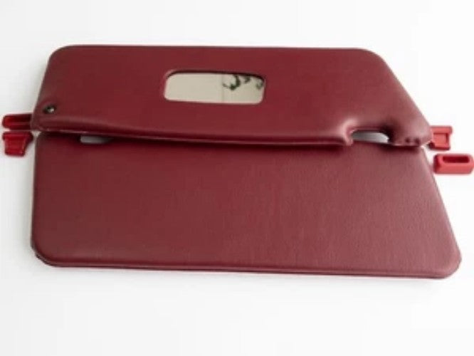 For Sun Vısor for Mercedes Benz R107 BURGUNDY with Clips set 450SL, 380SL, 560SL