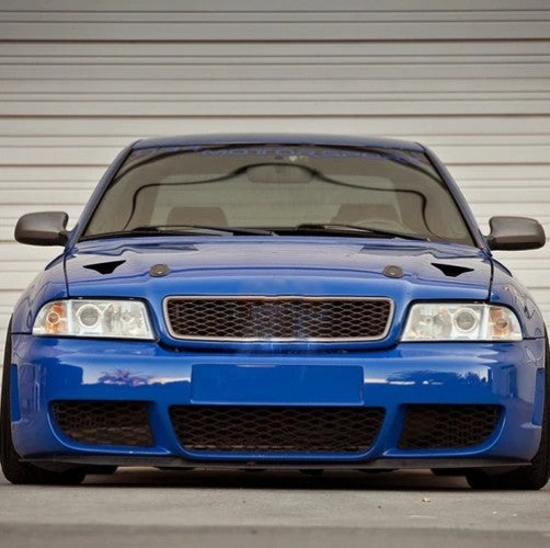 Cupra R Front Bumper Splitter Front Bumper Lip Black For Audi B5 S4